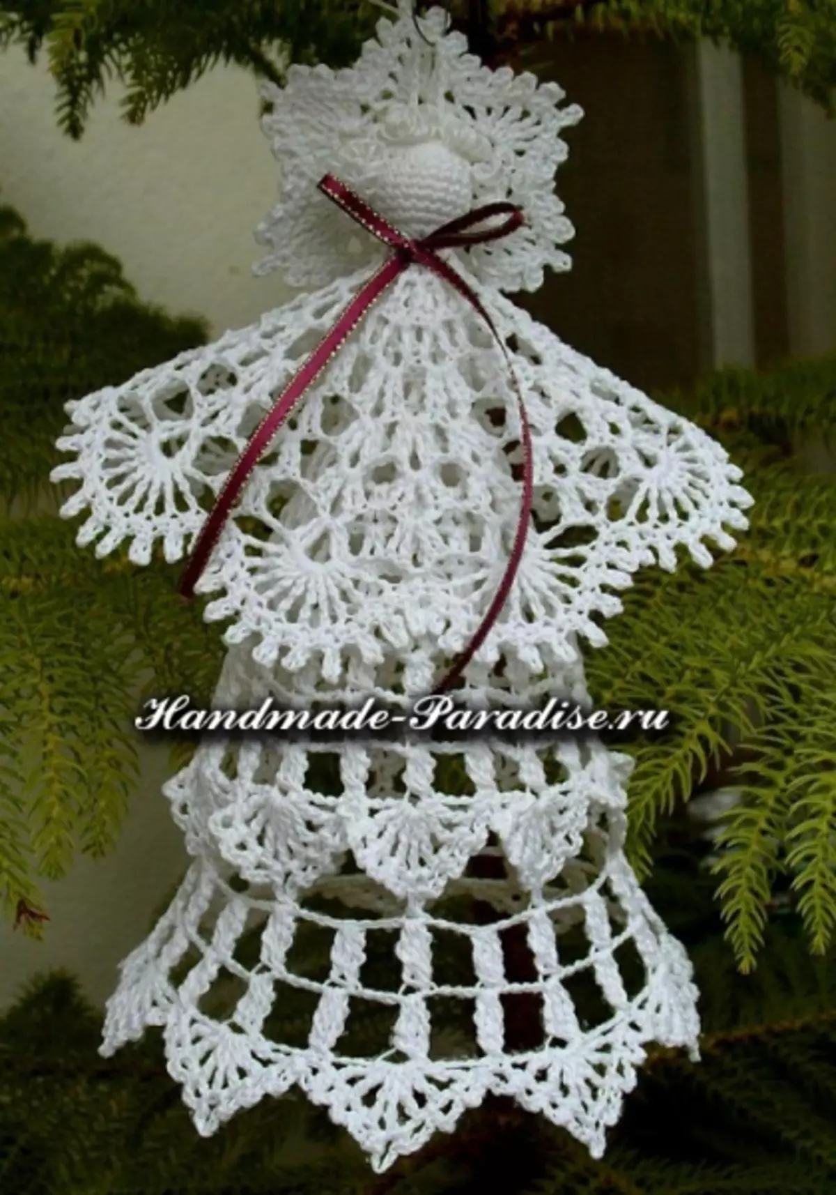 Openwork Angels Crochet-en eskemak