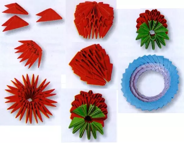 Esquemes d'origami de mòduls en rus: lliçons senzilles per a principiants
