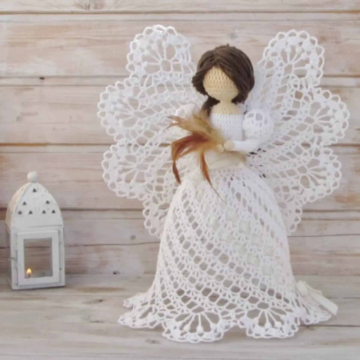 Ang pinakamagandang openwork Angels Crochet.