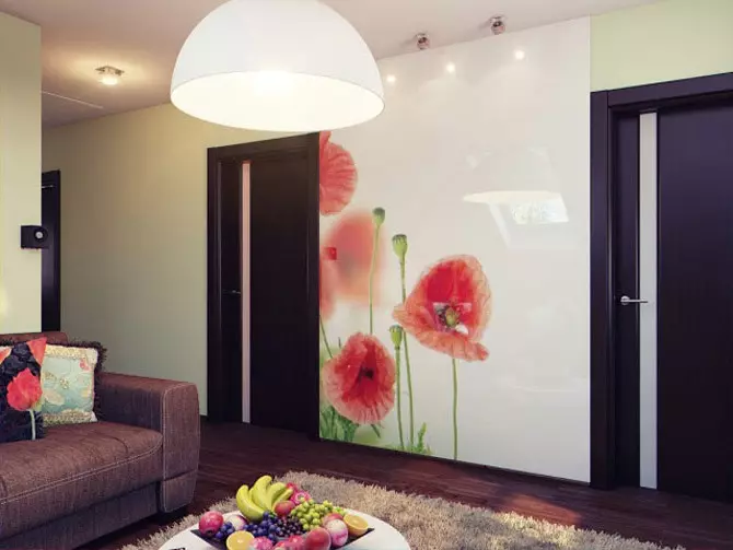 Wall mural Flowers in the interior: 100 photos of floral prints on the wall