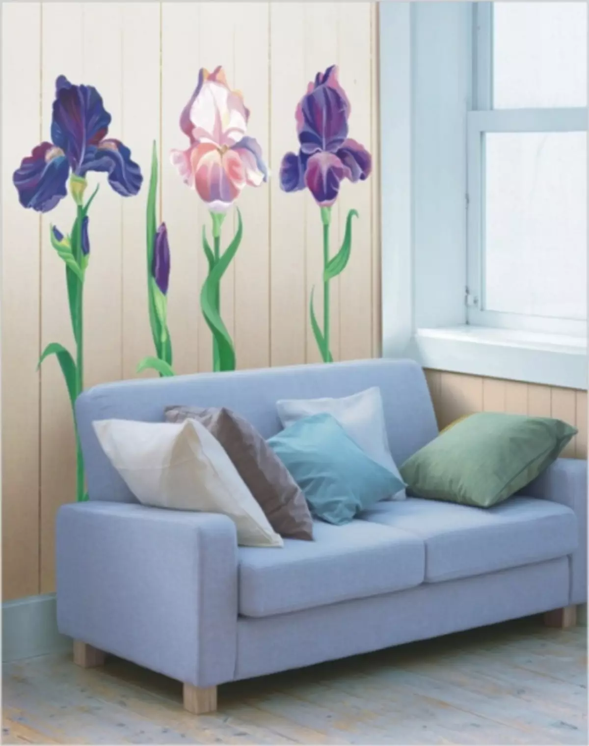 קיר, פרחים, פנים,: 100 תמונות של הדפסים פרחוניים על הקיר