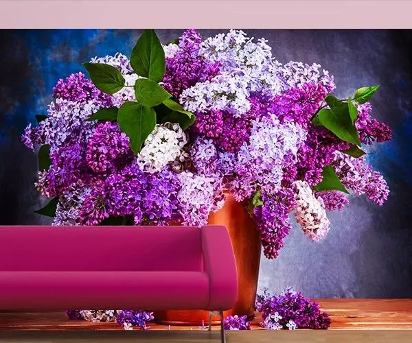 Fototalové květy v interiéru: 100 fotografií květinových výtisků na zdi