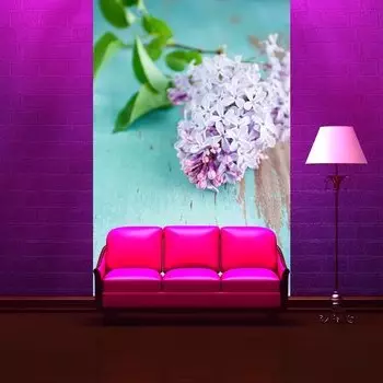 Wall mural Flowers in the interior: 100 photos of floral prints on the wall