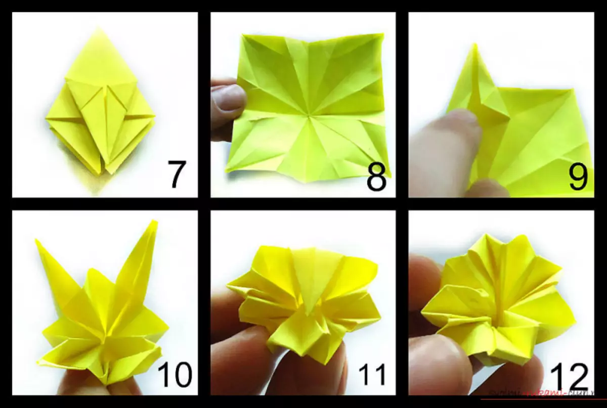 Origami vu Moduler fir Ufänger: Schemmen vu Handwierker mat Fotoen a Video