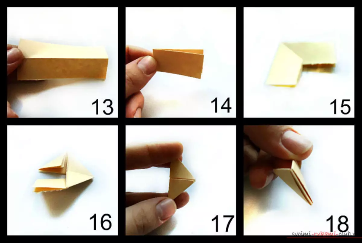 Yeni başlayanlar üçün modullardan Origami: Foto və video ilə sənətkarlıq sxemləri