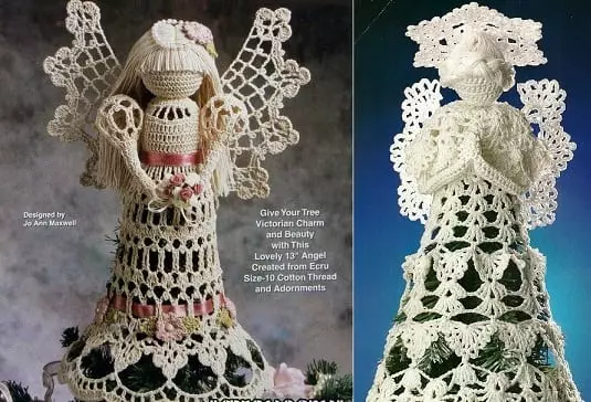 Bagaimana untuk mengikat angga Angel Crochet