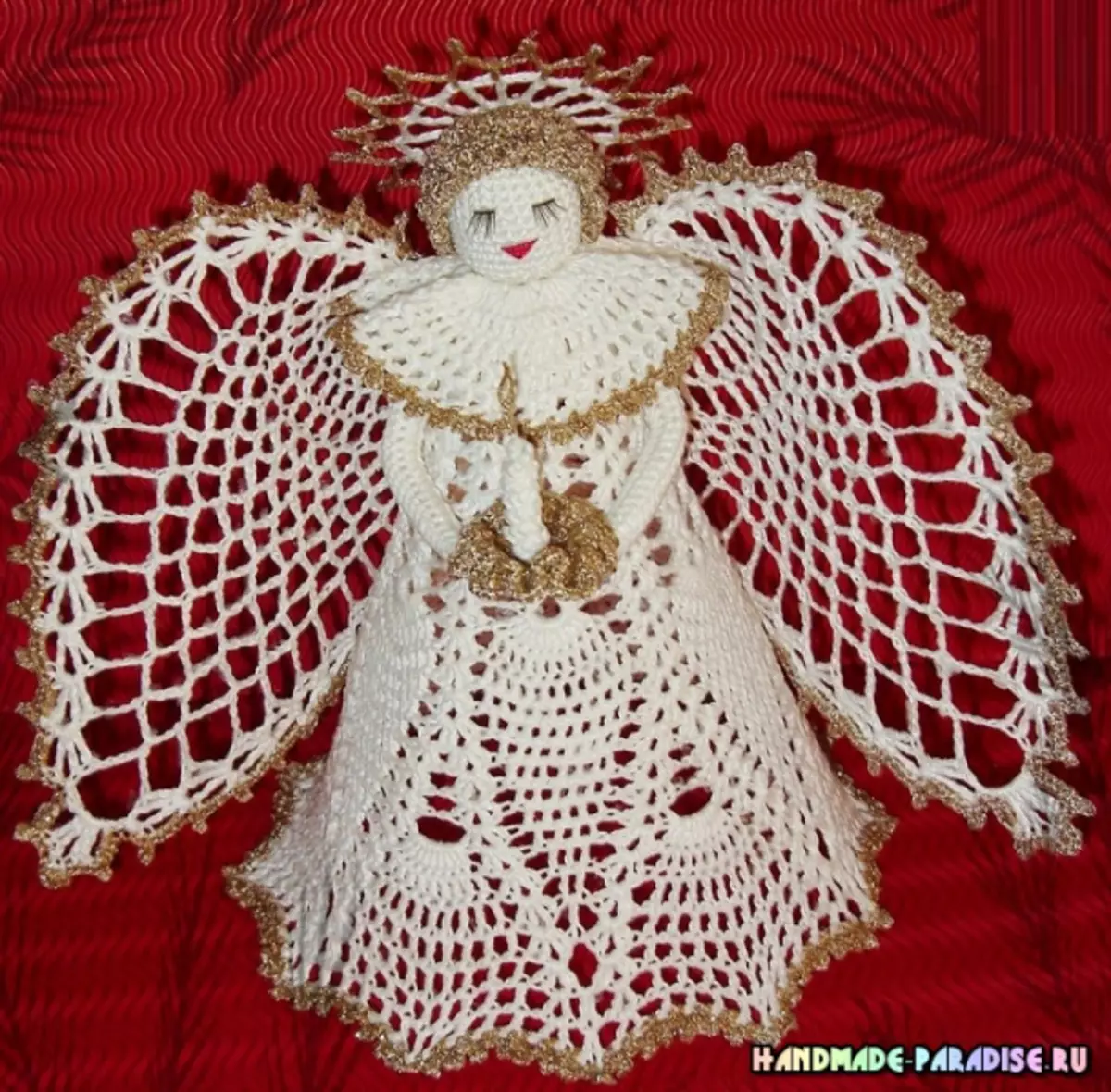 Come legare un crochet di angelo openwork