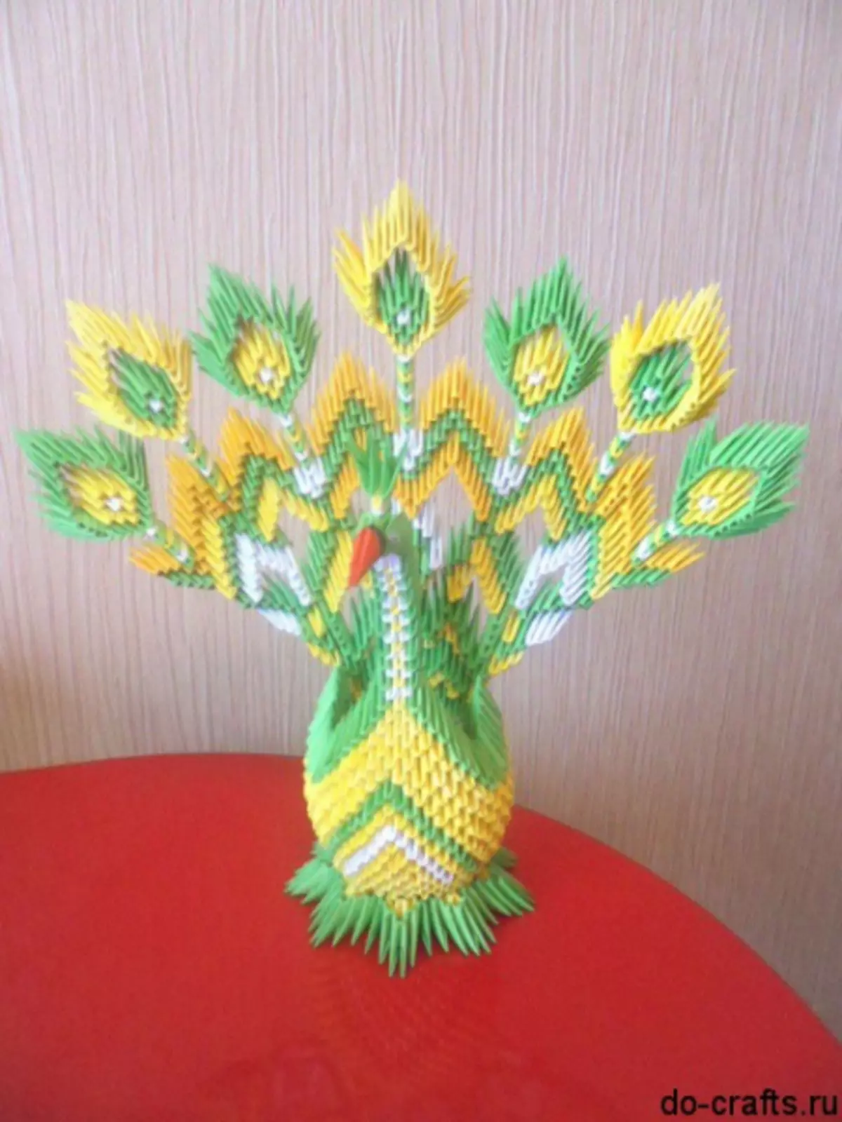 Modularni origami: paun, master klasa sa skupštinom i videozapisom