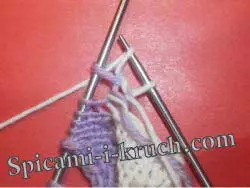 Tècnica Enternak agulles de teixir per a principiants amb descripció i foto
