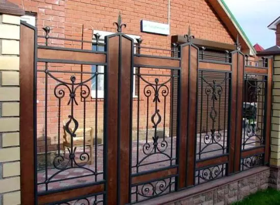 Kované ploty - možnosti designu, fotky plotů a bran s kovacími prvky