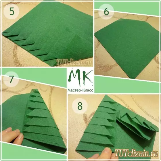 Origami ordninger fra servietter på skrivebordet: Master Class med foto og video