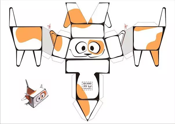 Papierspielzeug tun Sie selbst: Wie man Mustern und Mustern mit Video macht