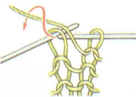Schrah pletenje igel za začetnike z enim spletom: shema z opisom