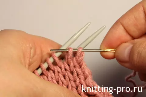 Kufungwa kwa elastic ya loops na knitting na picha na video