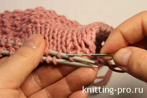 Închiderea elastică a buclelor cu tricotat cu fotografii și video