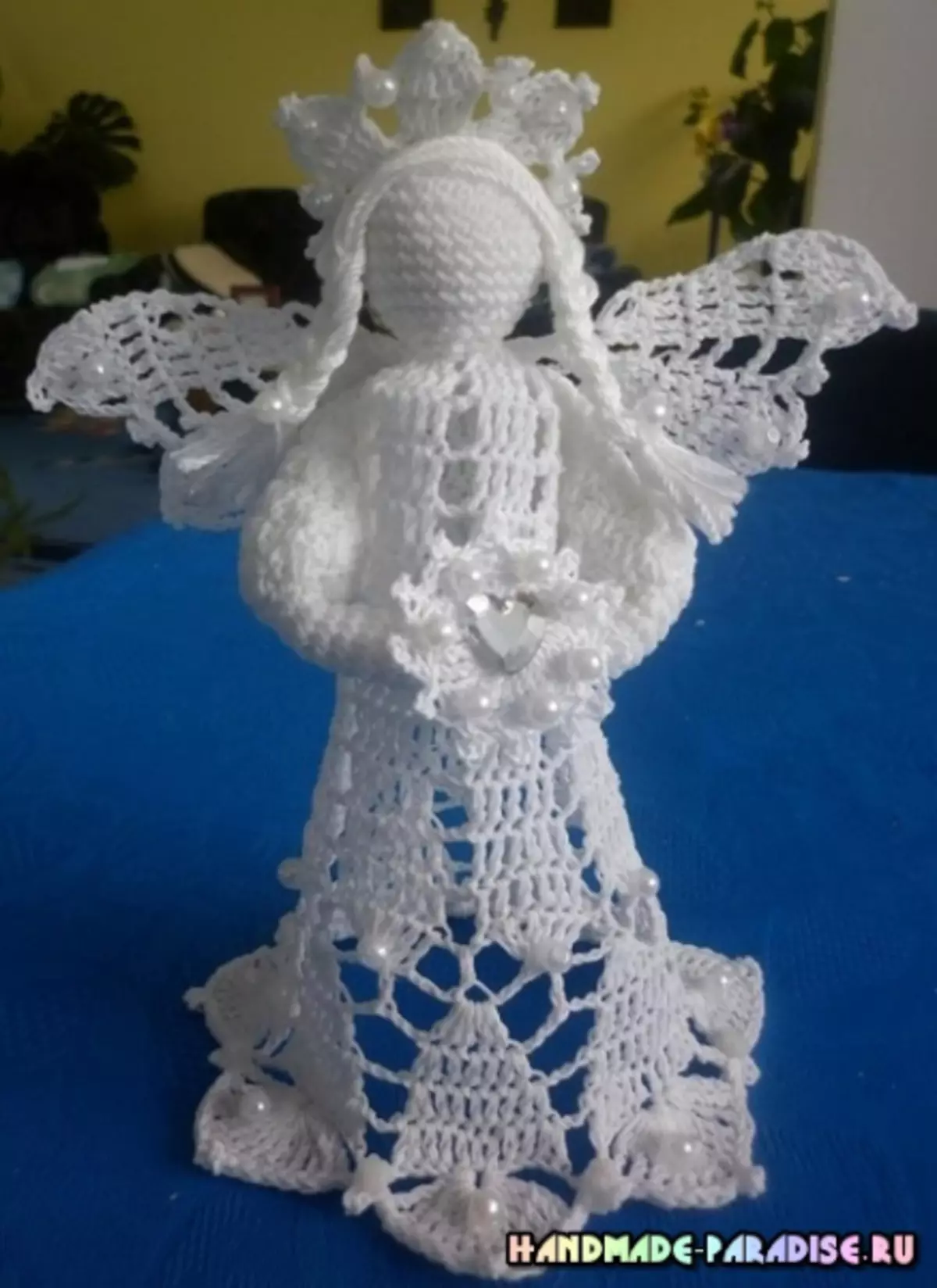 کرسمس Openwork فرشتوں Crochet. خیالات