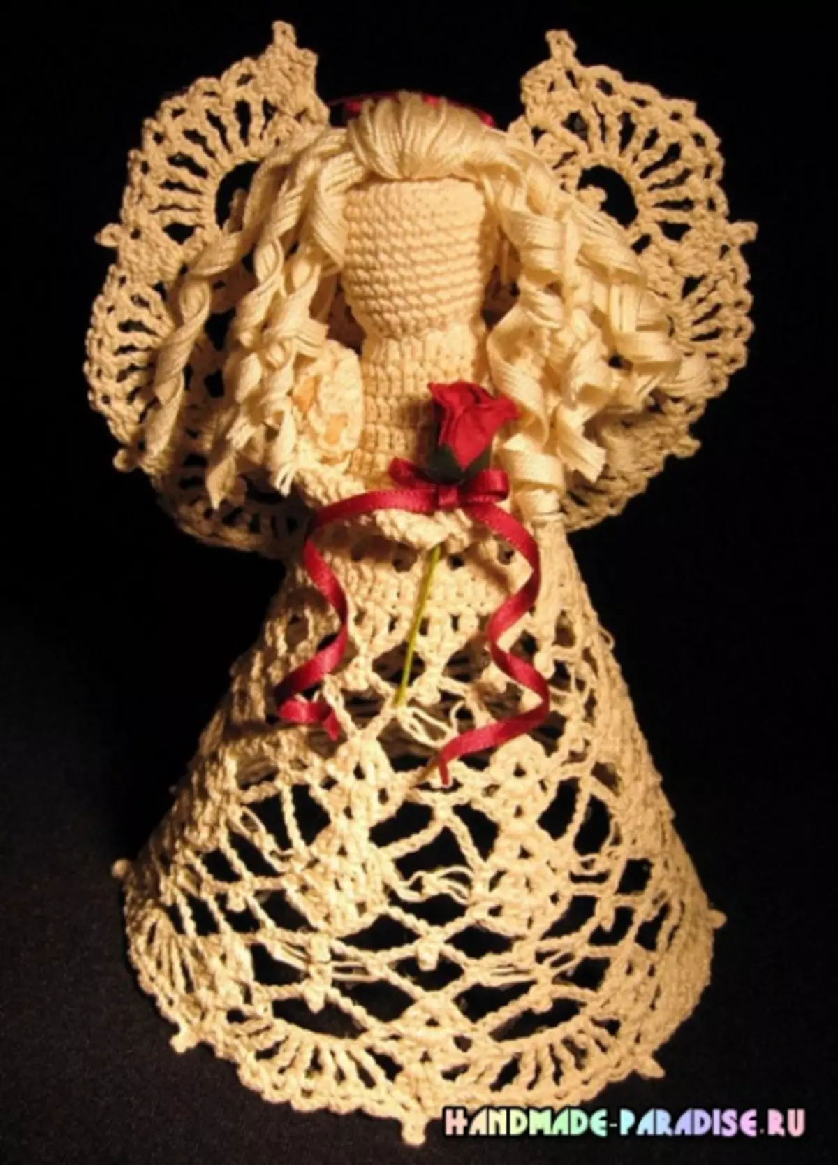 ಕ್ರಿಸ್ಮಸ್ ಓಪನ್ವರ್ಕ್ ಏಂಜಲ್ಸ್ Crochet. ಕಲ್ಪನೆಗಳು