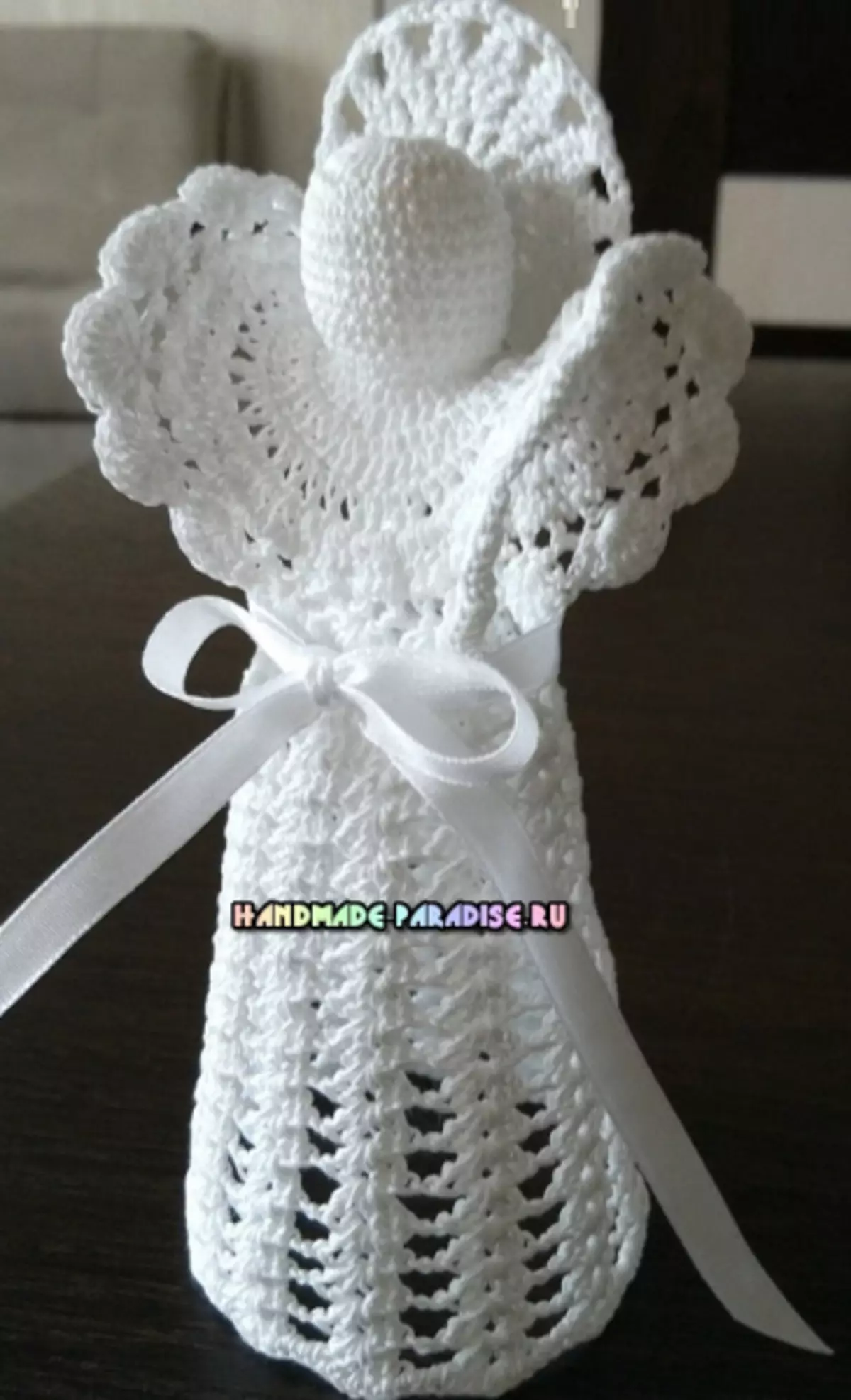 Miftuħa tal-Milied Angels Crochet. Ideat