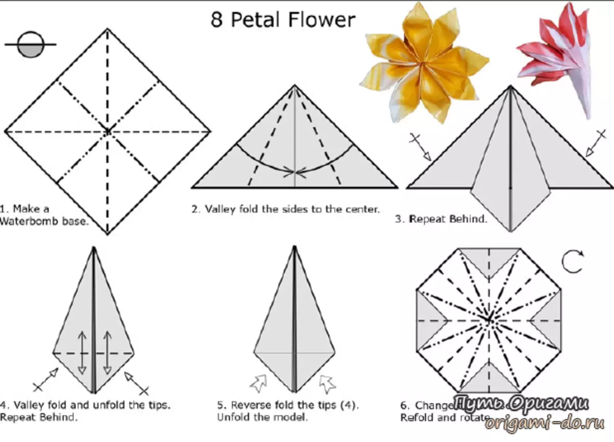 Kaip padaryti popierinę gėlę su savo rankomis: instrukcija su nuotraukomis ir vaizdo įrašais