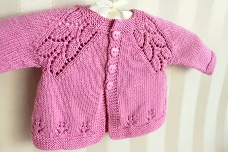 Per maglieria la lavorazione a maglia regolata per i bambini sull'esempio di una camicetta per un bambino fino all'anno: chema e descrizione