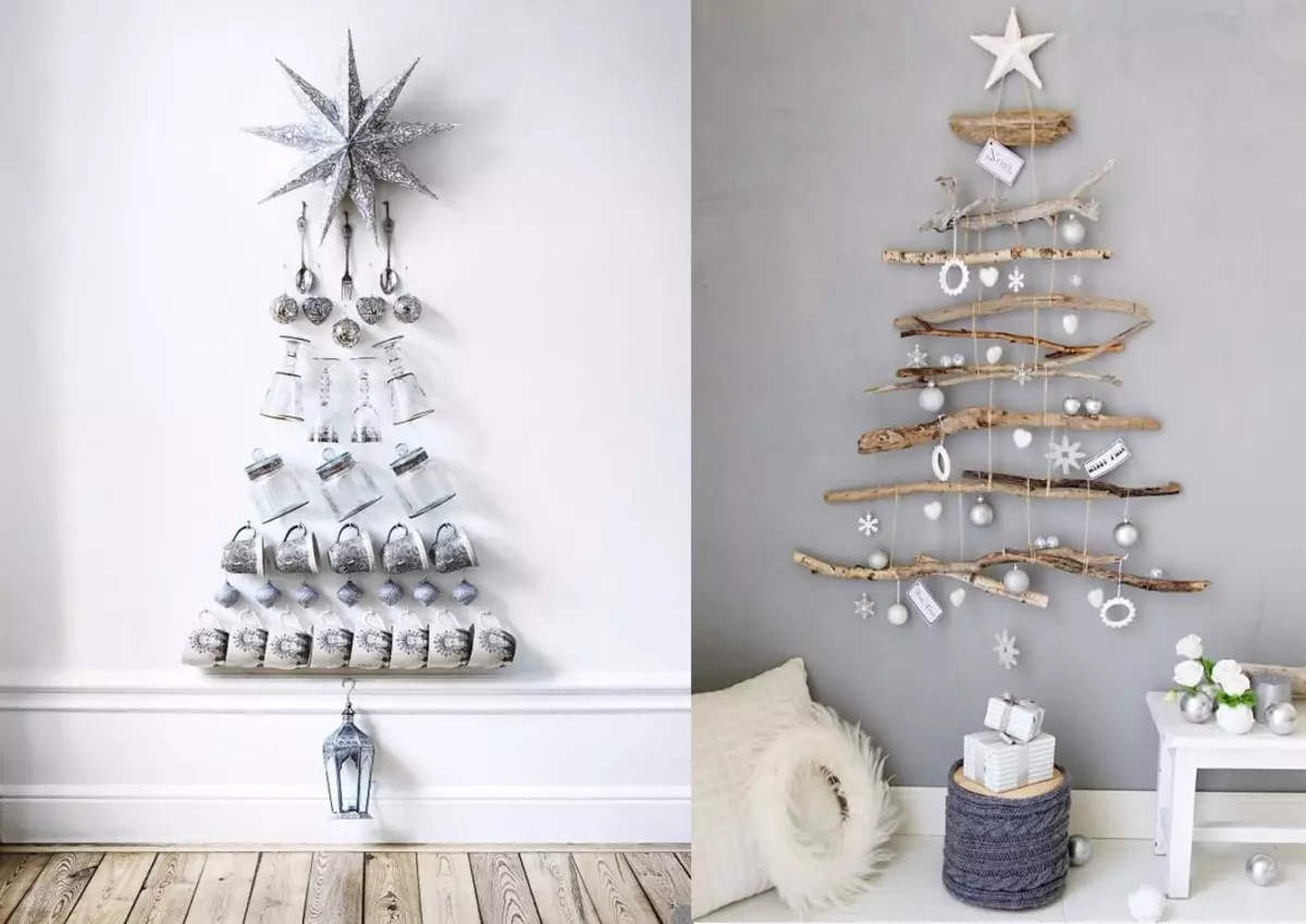 Bagaimana cara mengganti pohon Natal di interior untuk tahun baru?