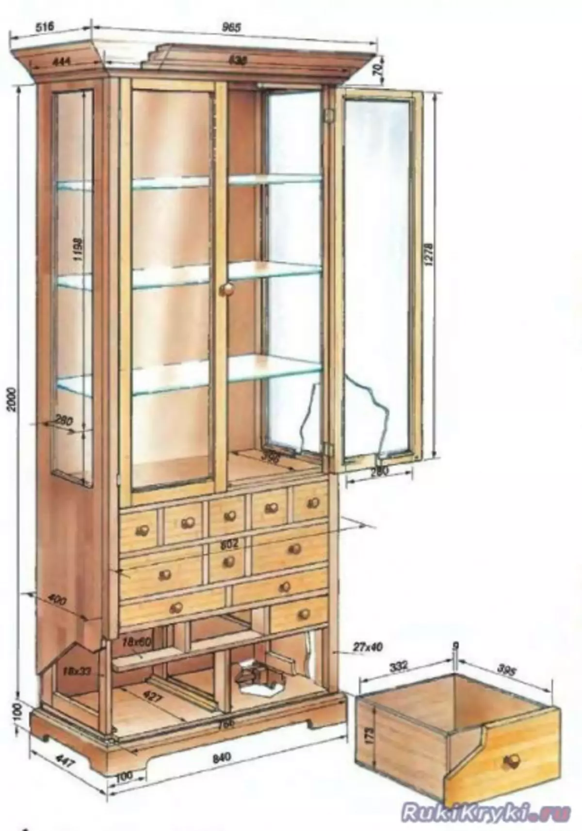 Конструкция деревянного шкафа