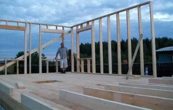 Frame house with your own hands: photo of construction stages
