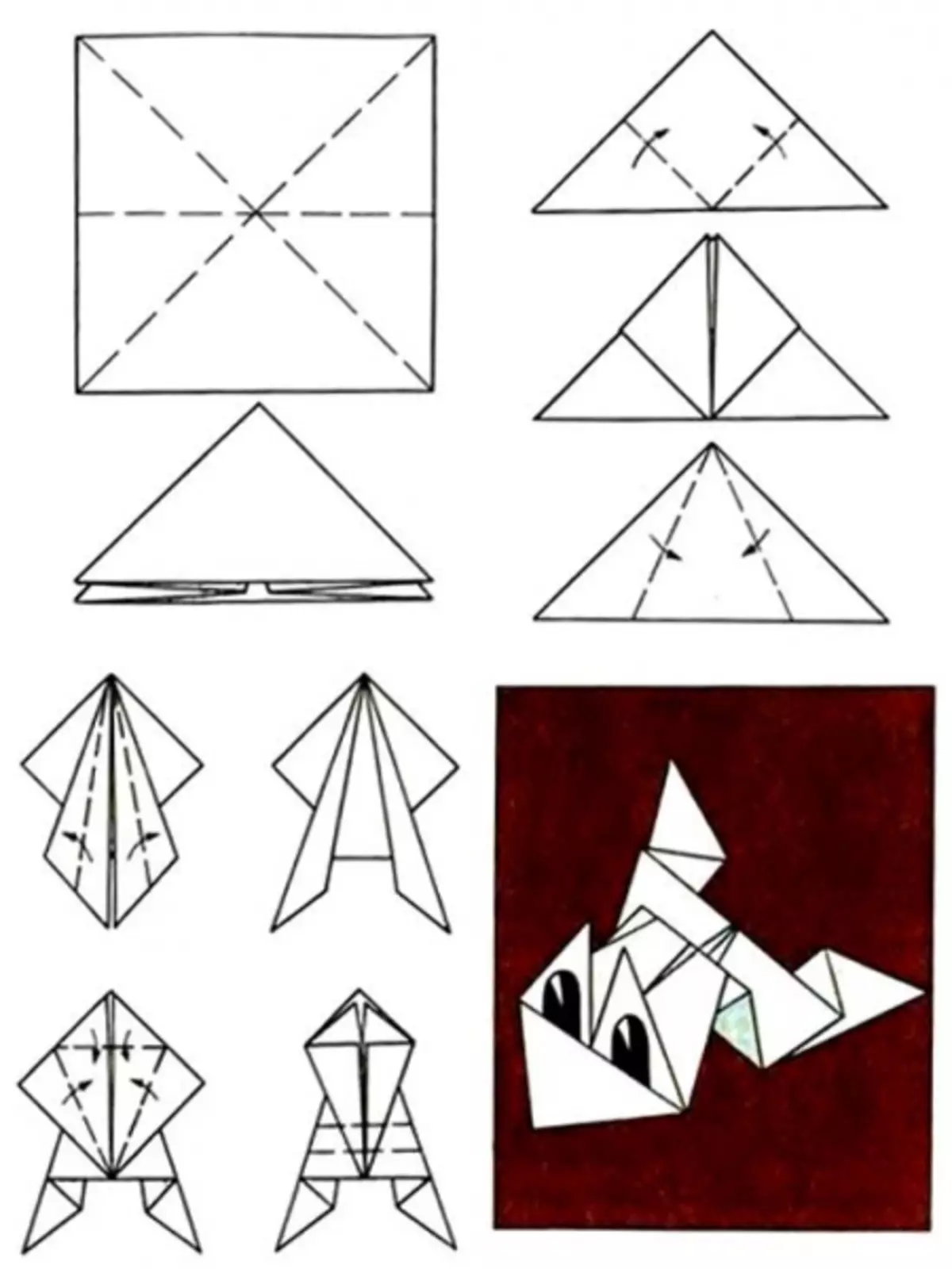 Поделки из а4 легкие. Оригами из бумаги для начинающих лягушка. Лягушка оригами из бумаги схемы для детей. Лягушка оригами из бумаги прыгающая пошагово. Как сложить лягушку из бумаги а4.