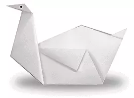 Yuav ua li cas thiaj ua Swan ntawm daim ntawv: ib qho yooj yim origami version nrog cov duab thiab cov yeeb yaj duab