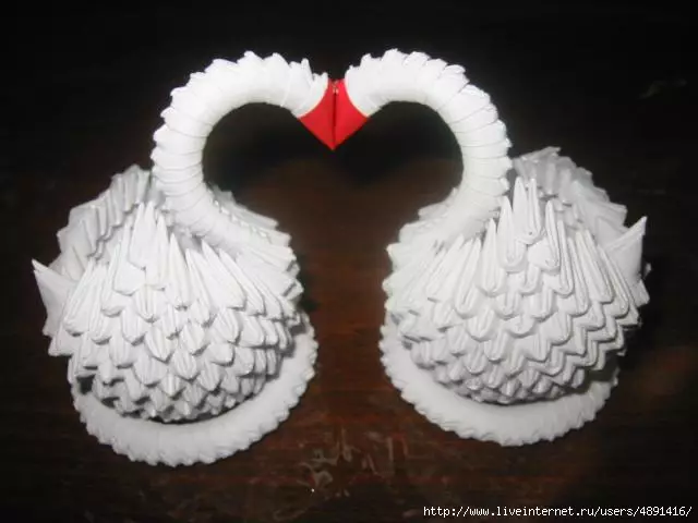 Yuav ua li cas thiaj ua Swan ntawm daim ntawv: ib qho yooj yim origami version nrog cov duab thiab cov yeeb yaj duab