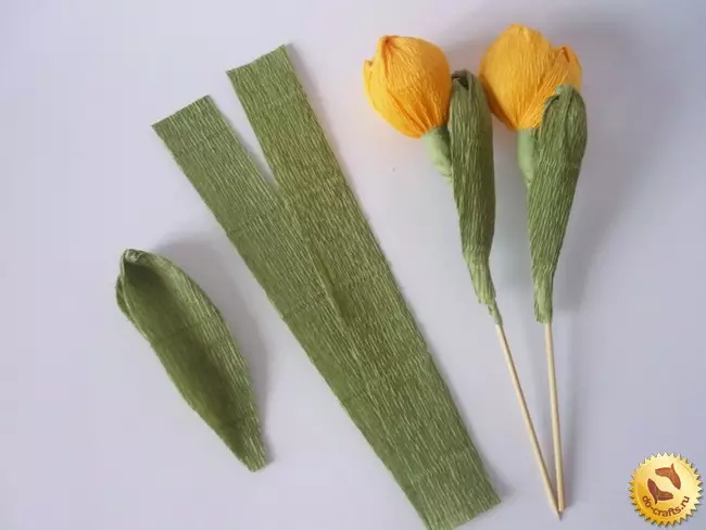 Ako urobiť tulipán papiera s vlastnými rukami