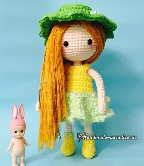 How to make hair with amigurum doll