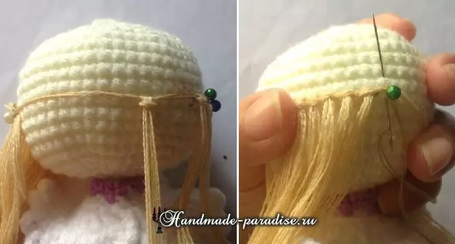 How to make hair with amigurum doll