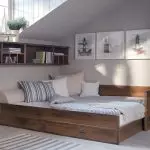 Buat desain untuk kamar tidur kecil 11 meter persegi. M: perluas fungsi