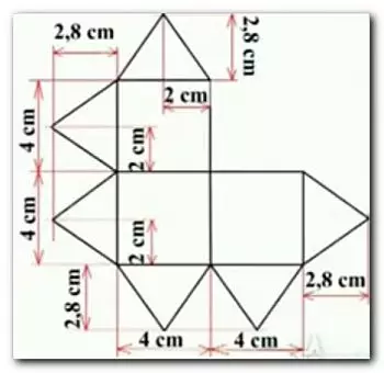 紙や厚紙の立方体を作る方法：写真とビデオのスキーム