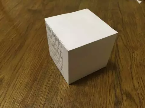 Як зробити куб з паперу або картону: схема з фото і відео
