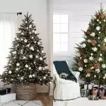 Kunstmatig of levendig? Welke kerstboom om te kiezen onder een ander interieur?