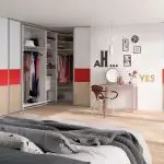 ड्रेसिंग कोठाको साथ बेडरूम: डिजाइन र डिजाइन मा सुझावहरूको फोटो
