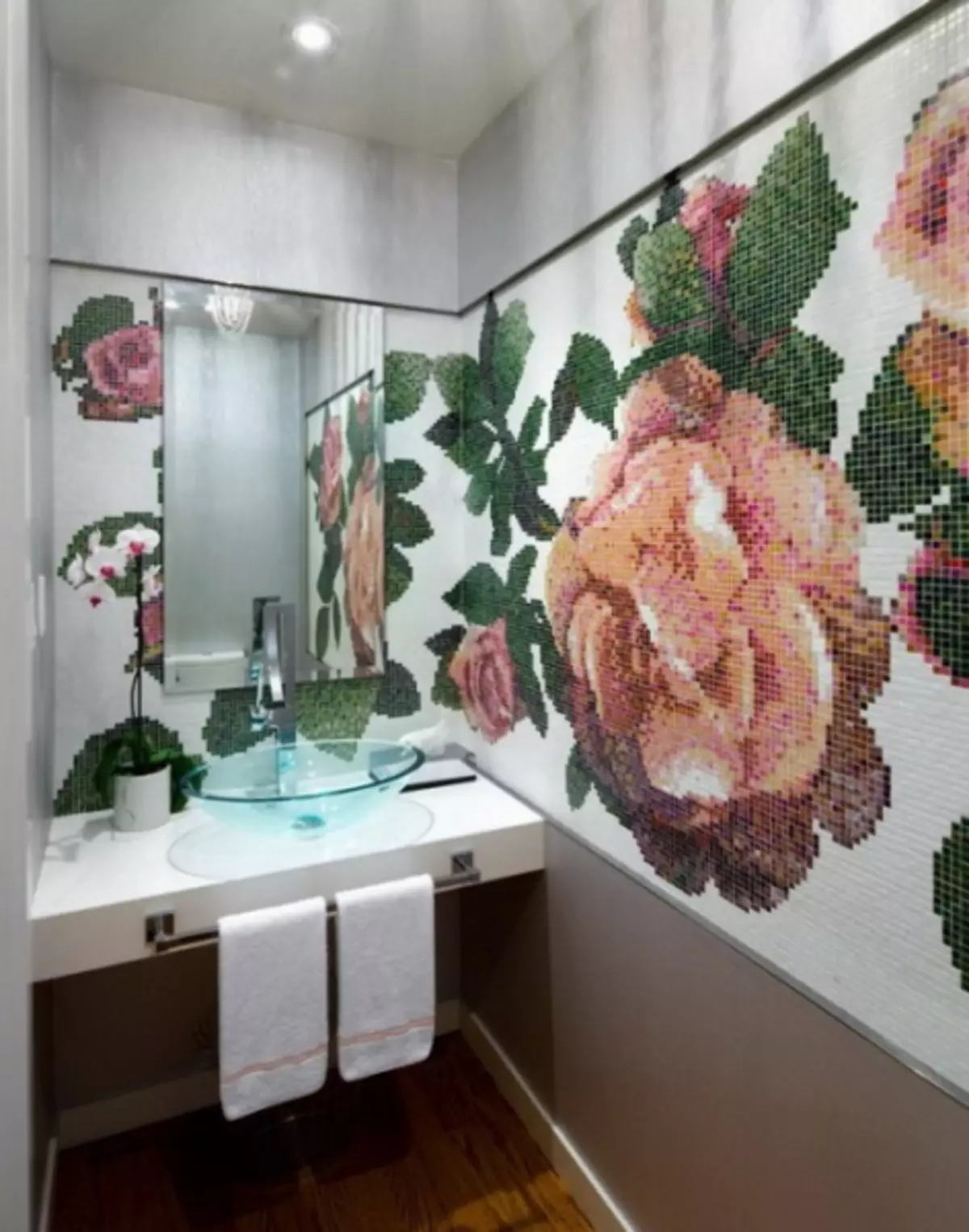 Mozaika interjero dekoro - idėjos, patarimai, naudojimo parinktys (45 nuotraukos)