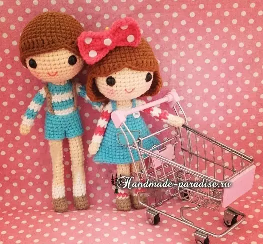 Crochet bows for amigurum dolls