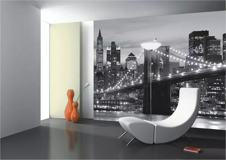 Wall Mural "Night City" yn it ynterieur: Londen, Parys, New York + Moskou en Sint-Petersburch (70 foto's)