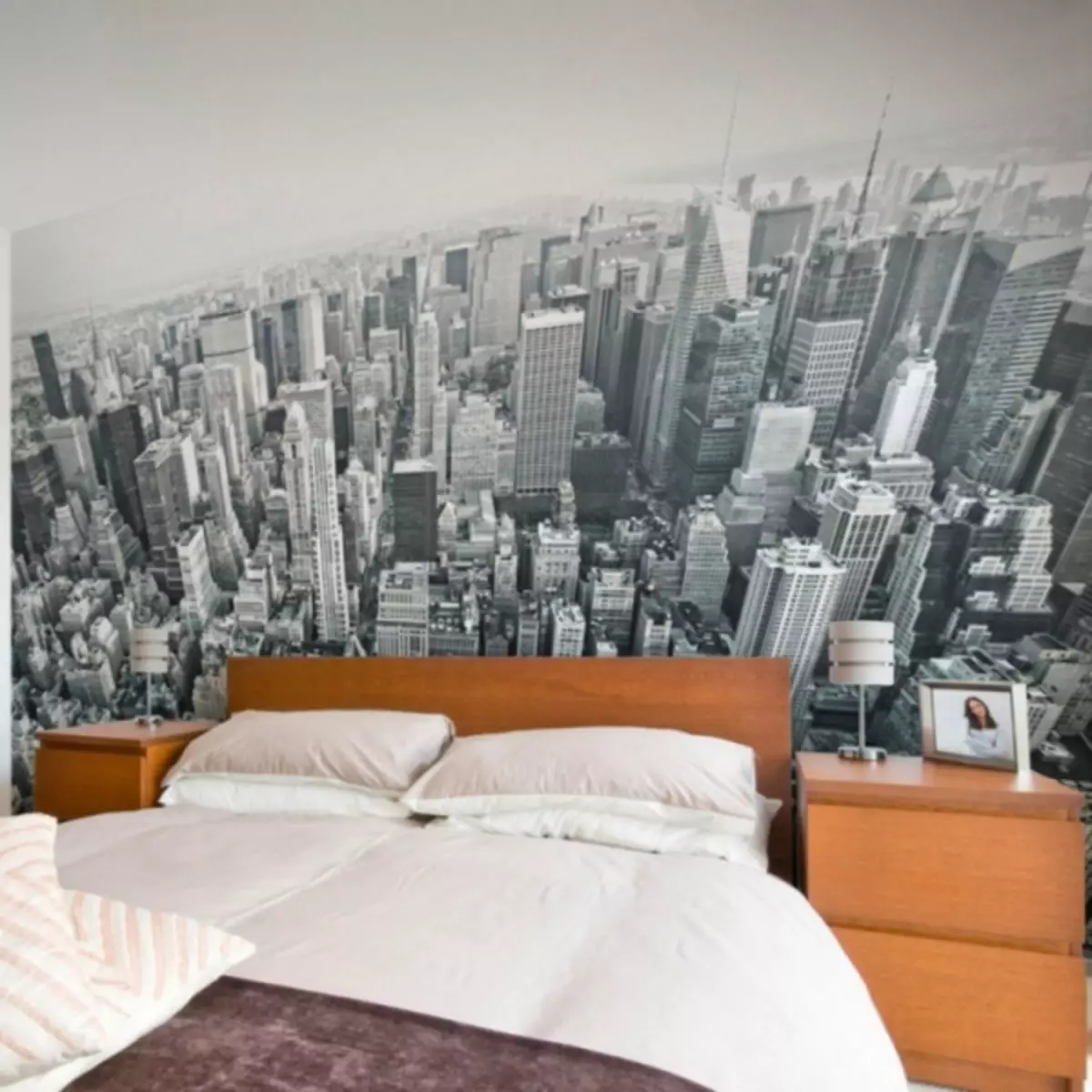 Wall Mural "Night City" in die binneland: Londen, Parys, New York + Moskou en St Petersburg (70 foto's)