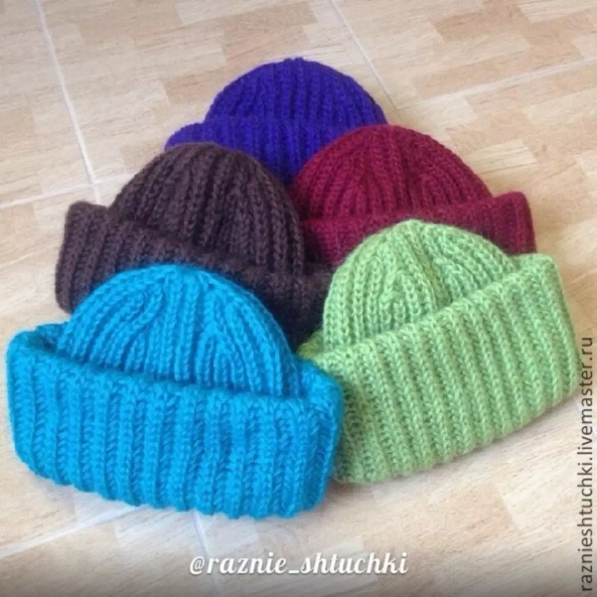 Tari Cap: Knitting Inglese Schema elastico con foto e video