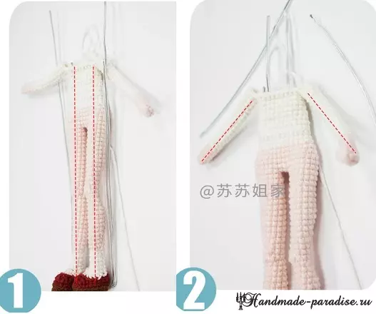 Crochet गुड़िया amigurum बुनाई