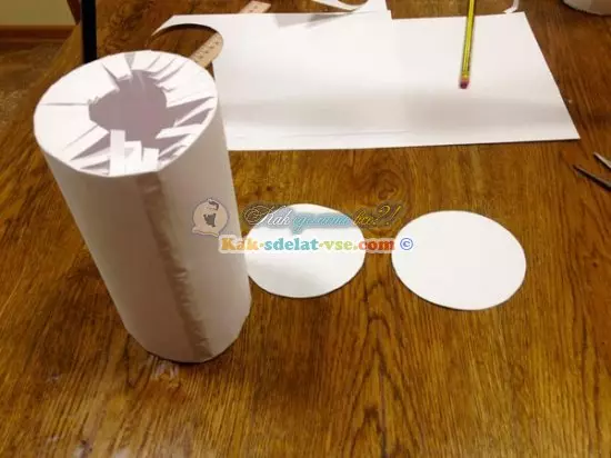 Slik lager du en papirsylinder: trinnvise instruksjoner med et diagram og video