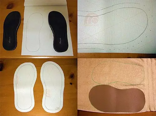 如何用自己的手缝制软家庭拖鞋 - 在图片中课堂