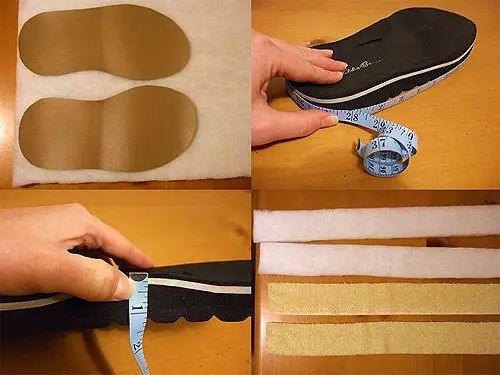 Como coser zapatillas de casa suave coas súas propias mans - clase master en imaxes