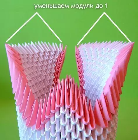 Modulinių origami schemos pradedantiesiems: Peacock, Dragon ir katė