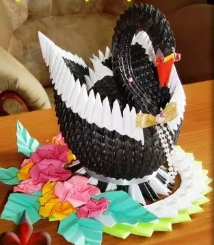 Origami modular: Swan pentru începători, diagrama cu video