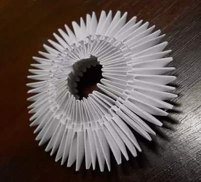 Kiel fari modulon por origami: Swan laŭ la skemo kun video rapida kaj facila